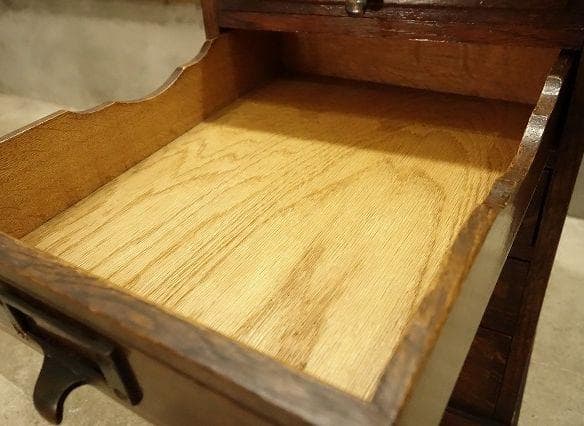 昭和レトロ 小引き出し 5段 5杯 小抽斗 木製 木箱 古家具 収納