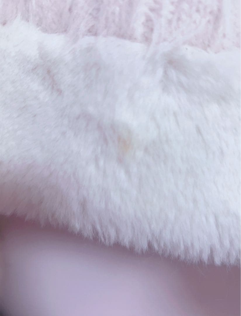 LIZ LISAフード付きファーピンクケープコート