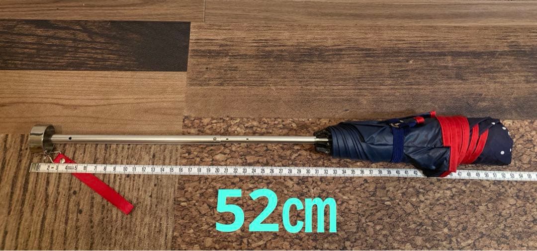 新品同　ラルフローレン　雨晴兼用　雨傘　日傘　ネイビー×白ドット×赤パイピング