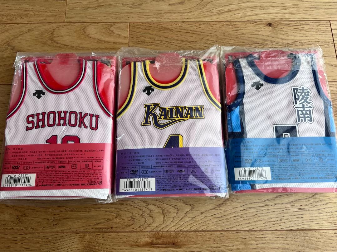 スラムダンク DVD 初回限定ミニユニフォーム付き桜木花道 仙道彰 牧紳一