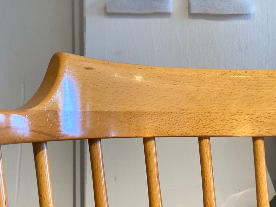 ②画像65枚 キツツキ ダイニングチェア ナチュラル 昭和56年 アーム コロニ