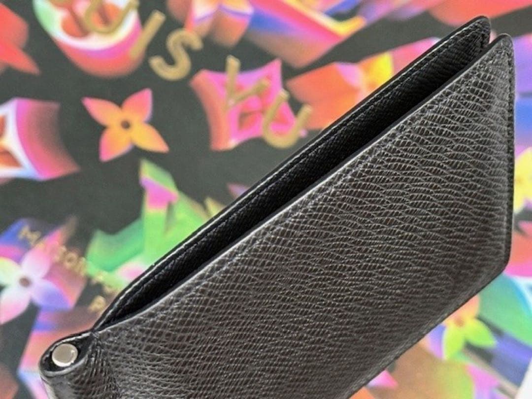 超極美品！ICチップ搭載 ルイヴィトン　パンス　マネークリップ付き財布　黒系