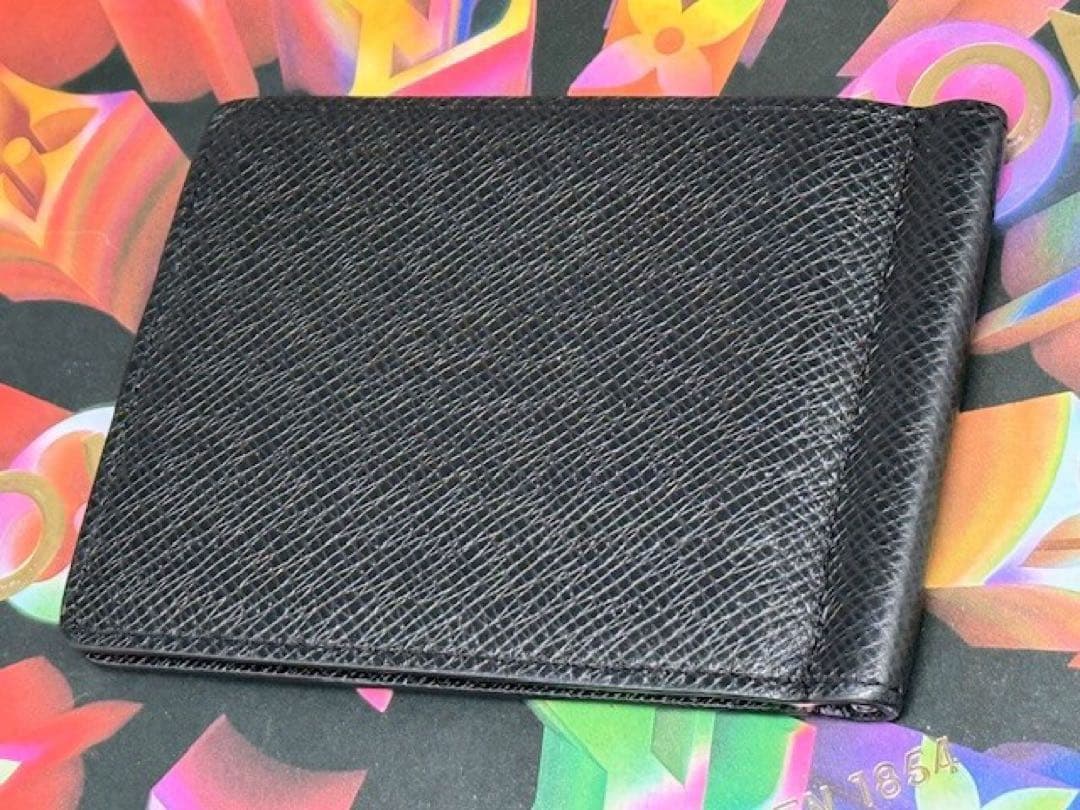 超極美品！ICチップ搭載 ルイヴィトン　パンス　マネークリップ付き財布　黒系