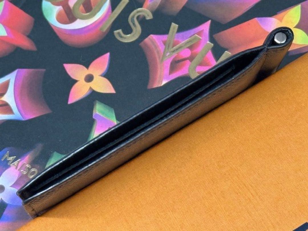 超極美品！ICチップ搭載 ルイヴィトン　パンス　マネークリップ付き財布　黒系