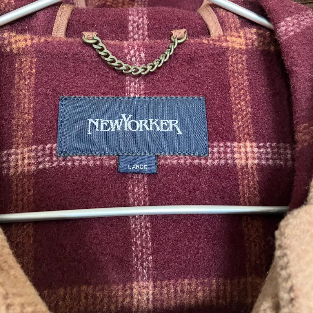 【極上品】ニューヨーカー/NewYorker ダッフルコート メンズLサイズ