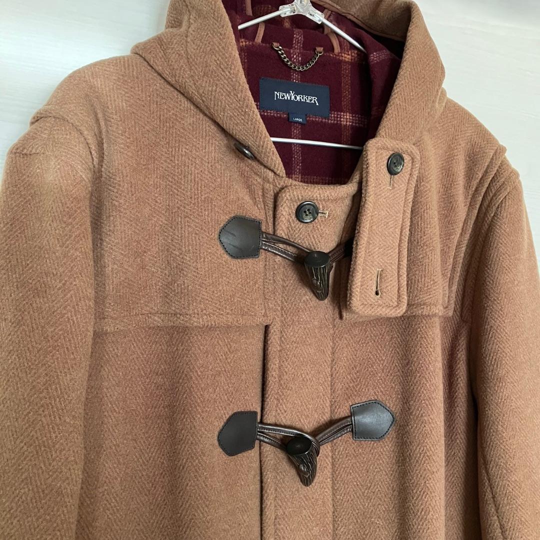 【極上品】ニューヨーカー/NewYorker ダッフルコート メンズLサイズ