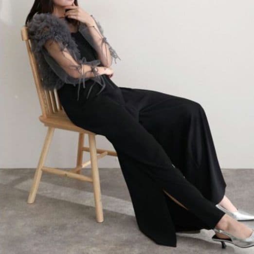 atlo パンツドレス 3点セット ボレロ シアートップス オールインワン結婚式