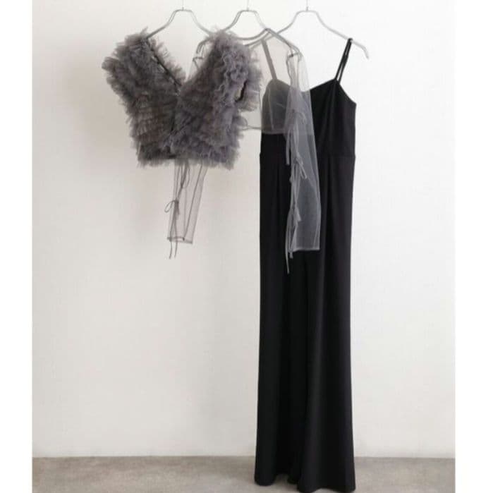 atlo パンツドレス 3点セット ボレロ シアートップス オールインワン結婚式