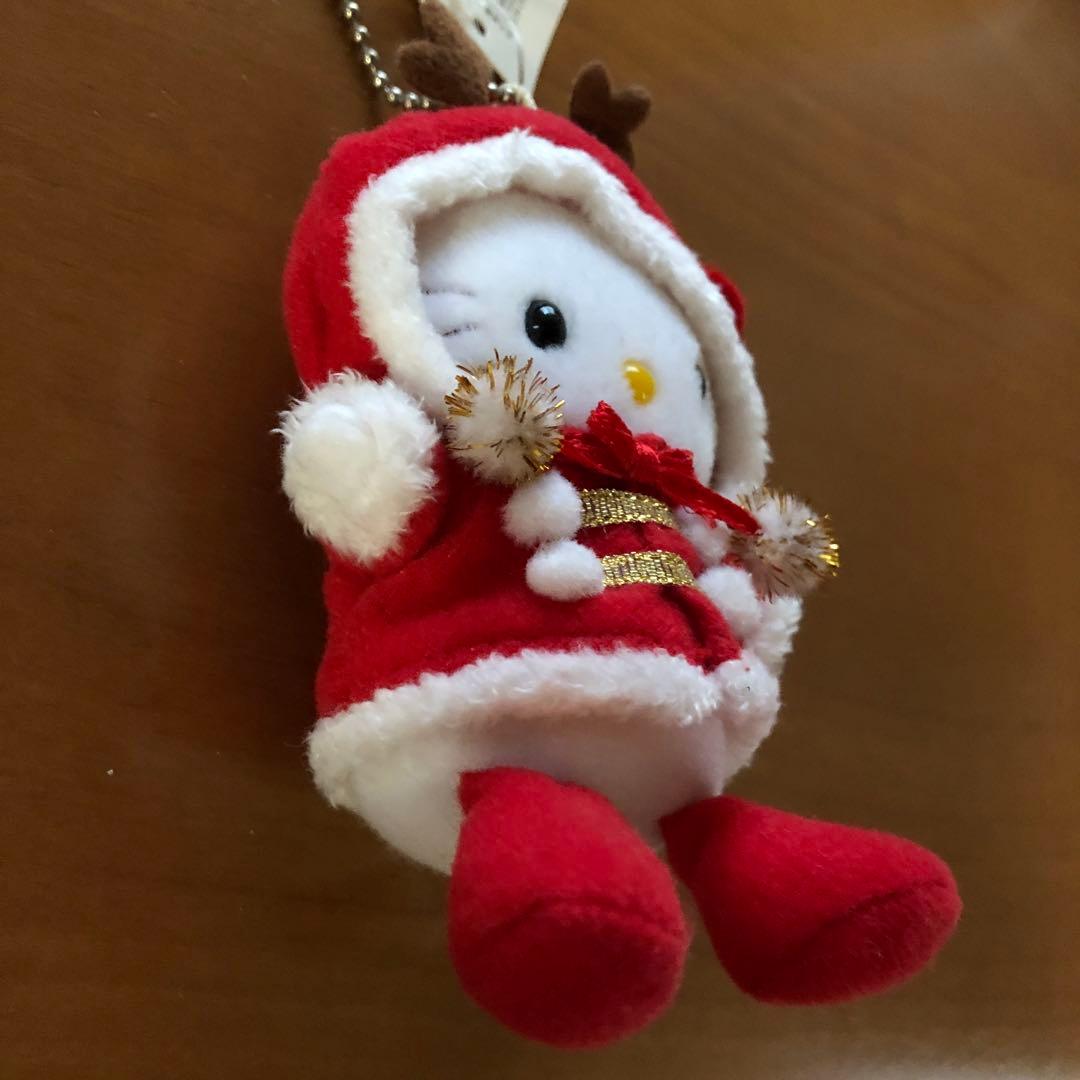 ぬいぐるみキーホルダー　キティちゃん（トナカイ、シロクマ、ウサギ）【３個セット】