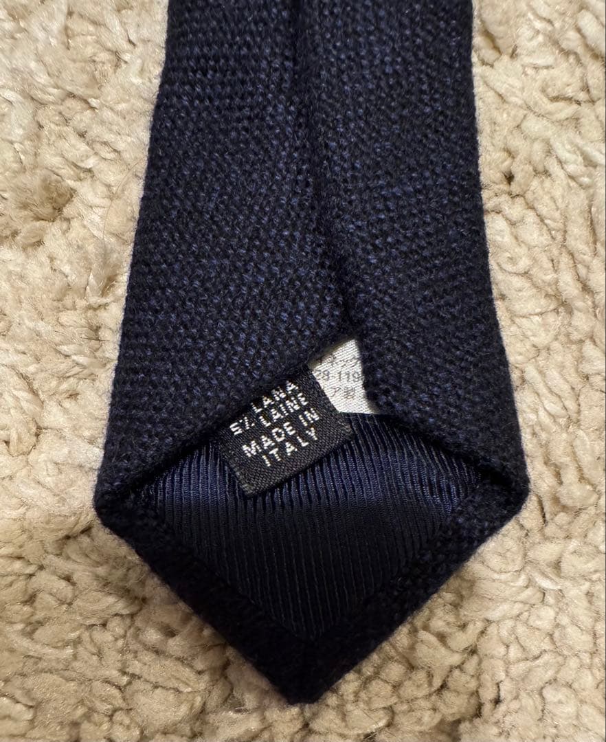 ERRICO FORMICOLA/エッリコ フォルミコラ カシミア 紺ネクタイ