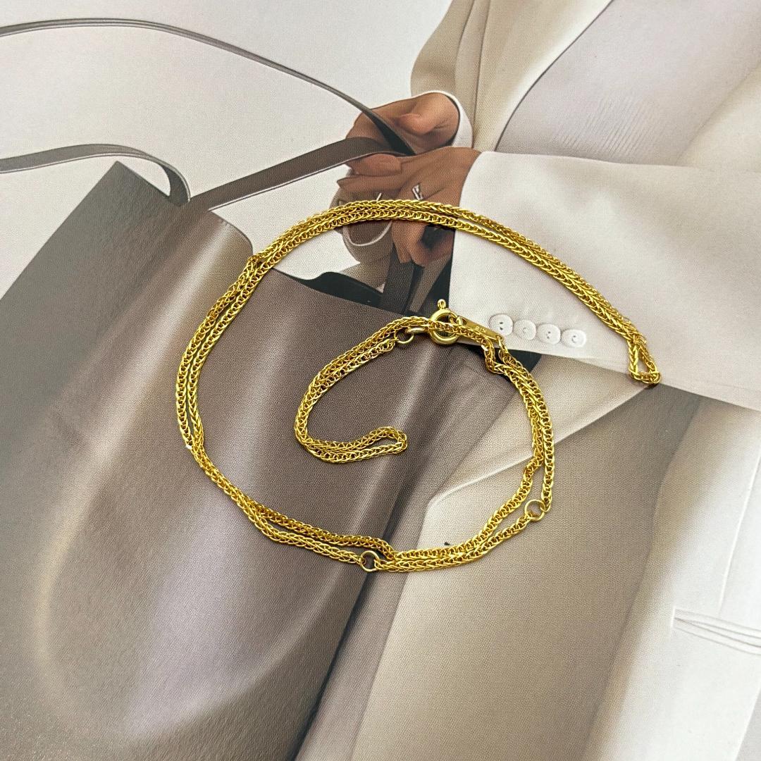 ⭐ 極美品✨K18金ロープチェーンネックレス 1.9g