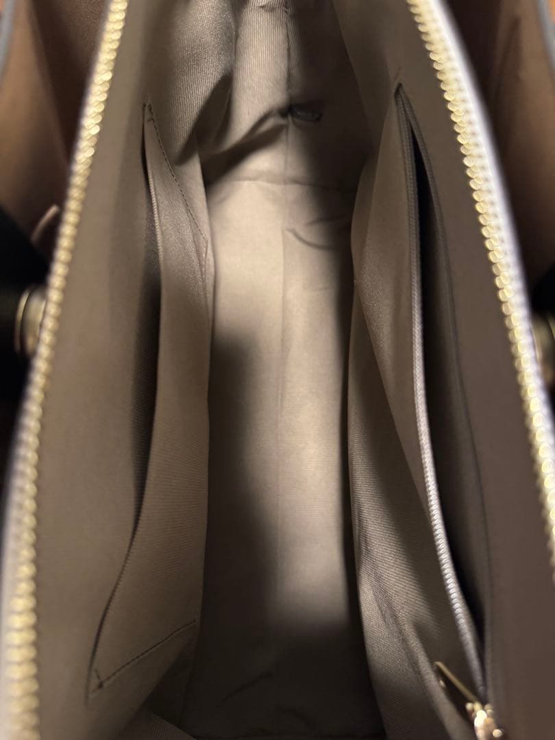 FURLA ビジネスバッグ 黒/ベージュ