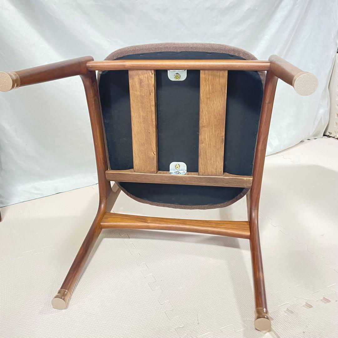 AMOCC ダイニングチェア ウォールナット 無垢 ブラウン