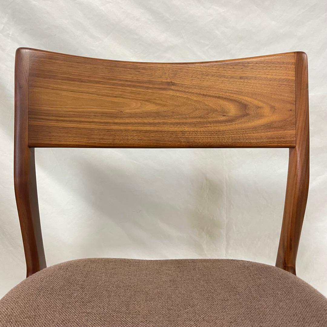 AMOCC ダイニングチェア ウォールナット 無垢 ブラウン