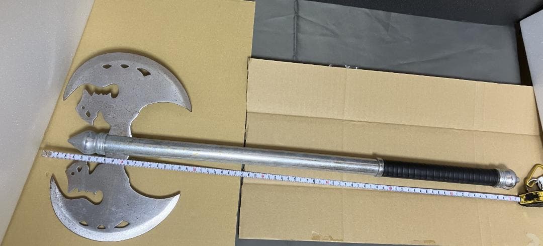 アンティーク品 両手斧 両刃バトルアックス 観賞用美術品 模造刀剣類