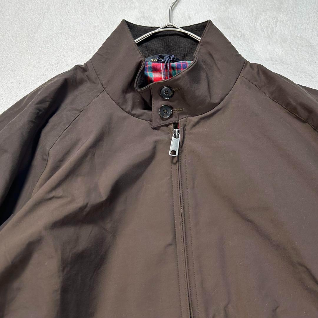 【BARACUTA】ハリントンジャケット　G9 首元ボタン付き　ブラウン　44