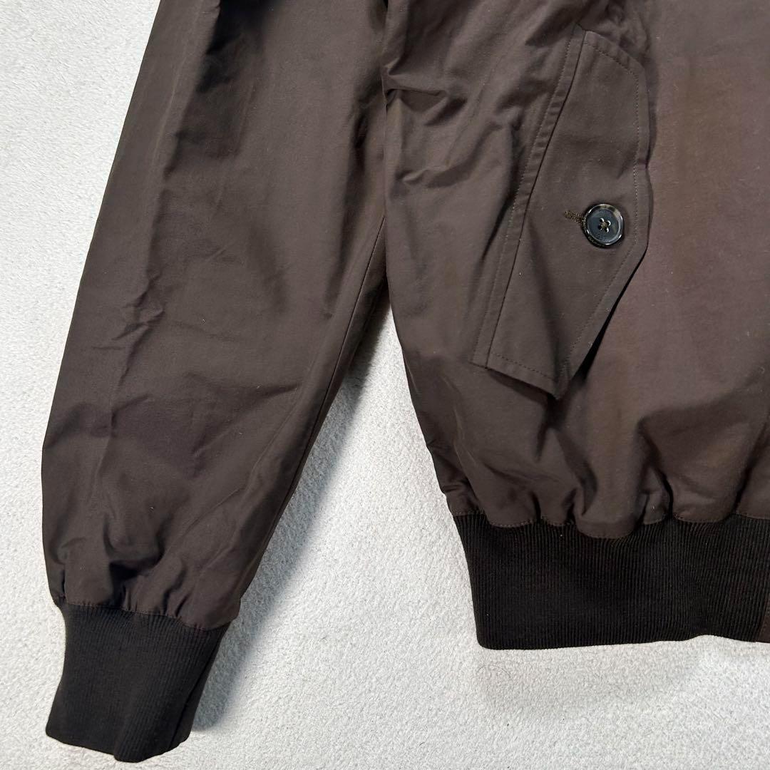 【BARACUTA】ハリントンジャケット　G9 首元ボタン付き　ブラウン　44
