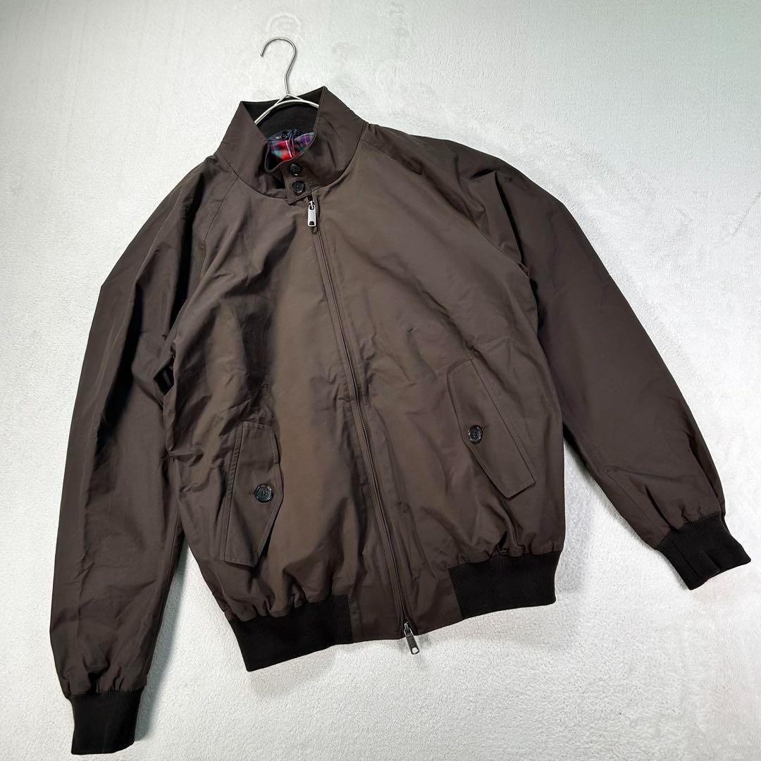 【BARACUTA】ハリントンジャケット　G9 首元ボタン付き　ブラウン　44