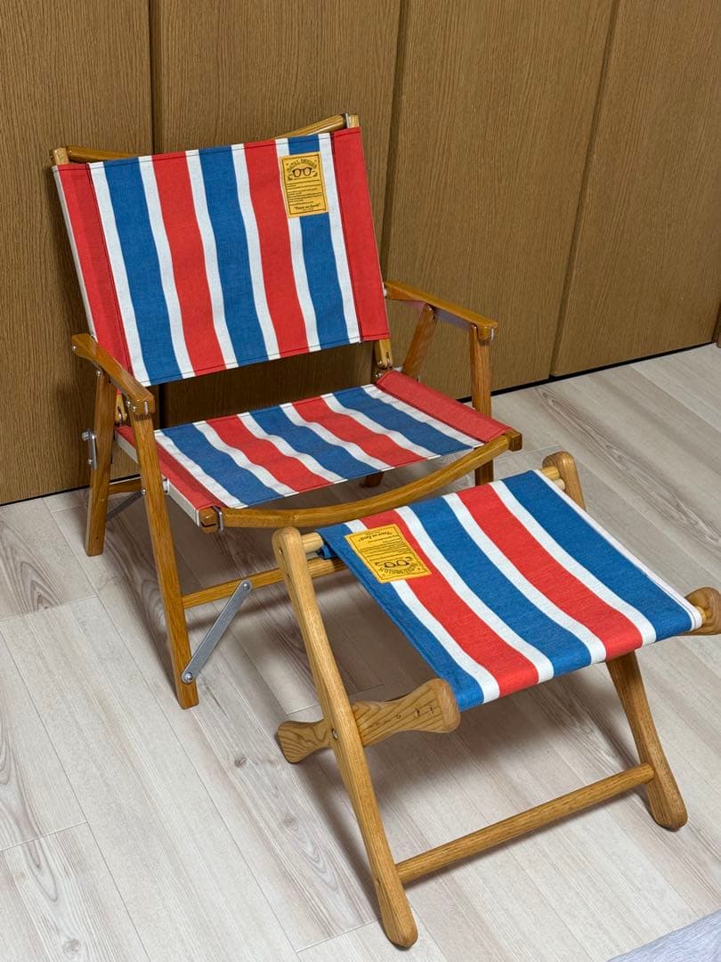 ネイタルデザイン　カーミットチェア　ELスツール　セット　レトロストライプ