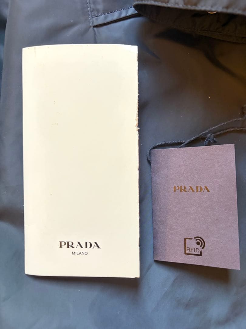 PRADA ナイロン　ロングコート　ネイビー　42 Re-Nylon