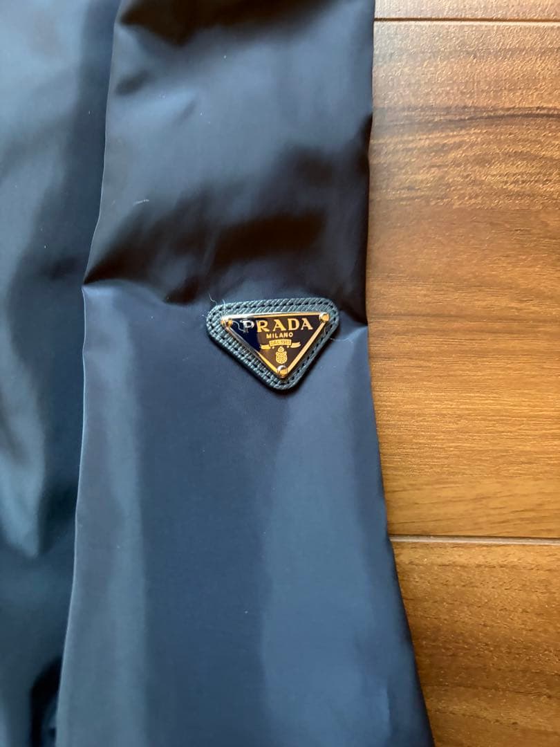 PRADA ナイロン　ロングコート　ネイビー　42 Re-Nylon