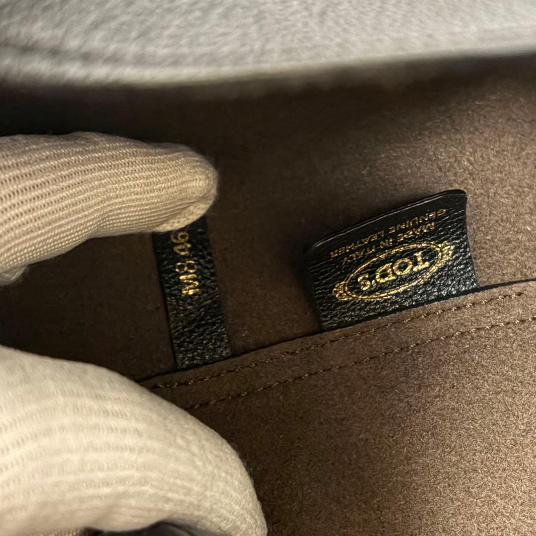 【極美品】トッズ Tタイムレス スモール ショッピングバッグ 黒 付属品完備