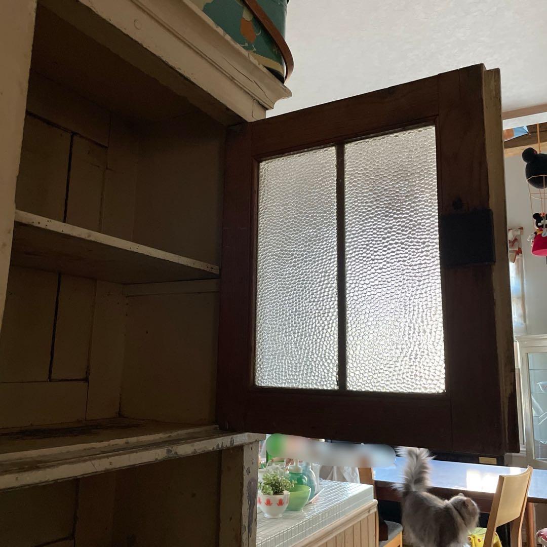 フランスアンティーク キッチンキャビネット カップボード 食器棚 ブロカント