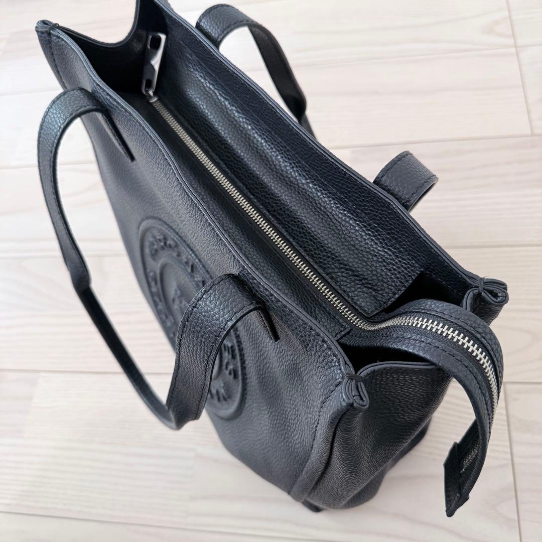 【美品】Marc Jacobs レザー トートバッグ ブラック　A4サイズ 黒