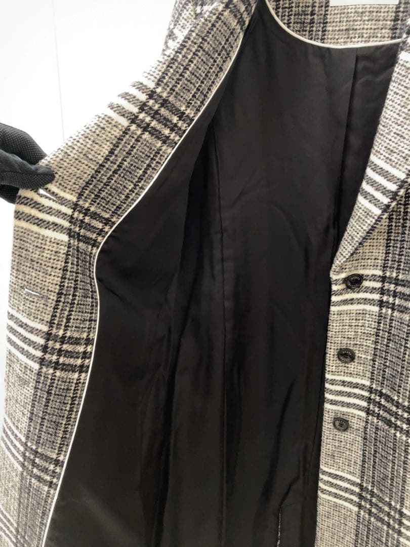 SCAPA チェスターコート チェック柄　サイズ40