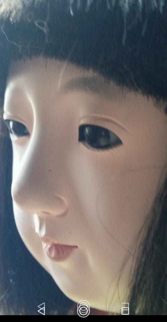 市松人形昭あかり　昭和初期市松人形52cm15号　東月　ドールスタンド