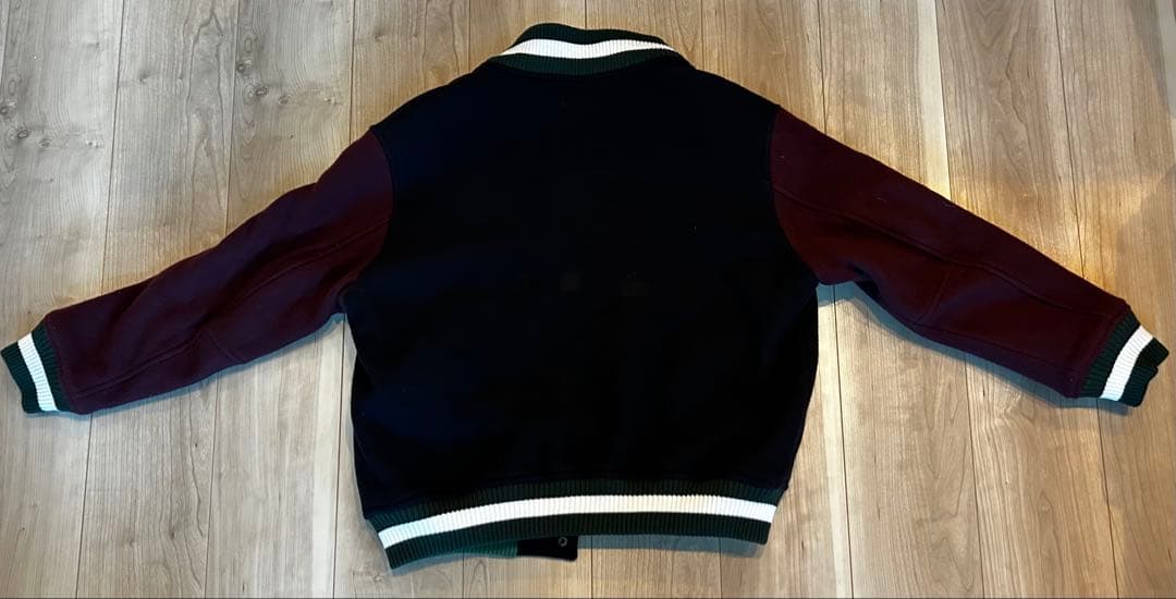 LACOSTE スタジャン ウールブレンド ロゴ ワッペン Mサイズ