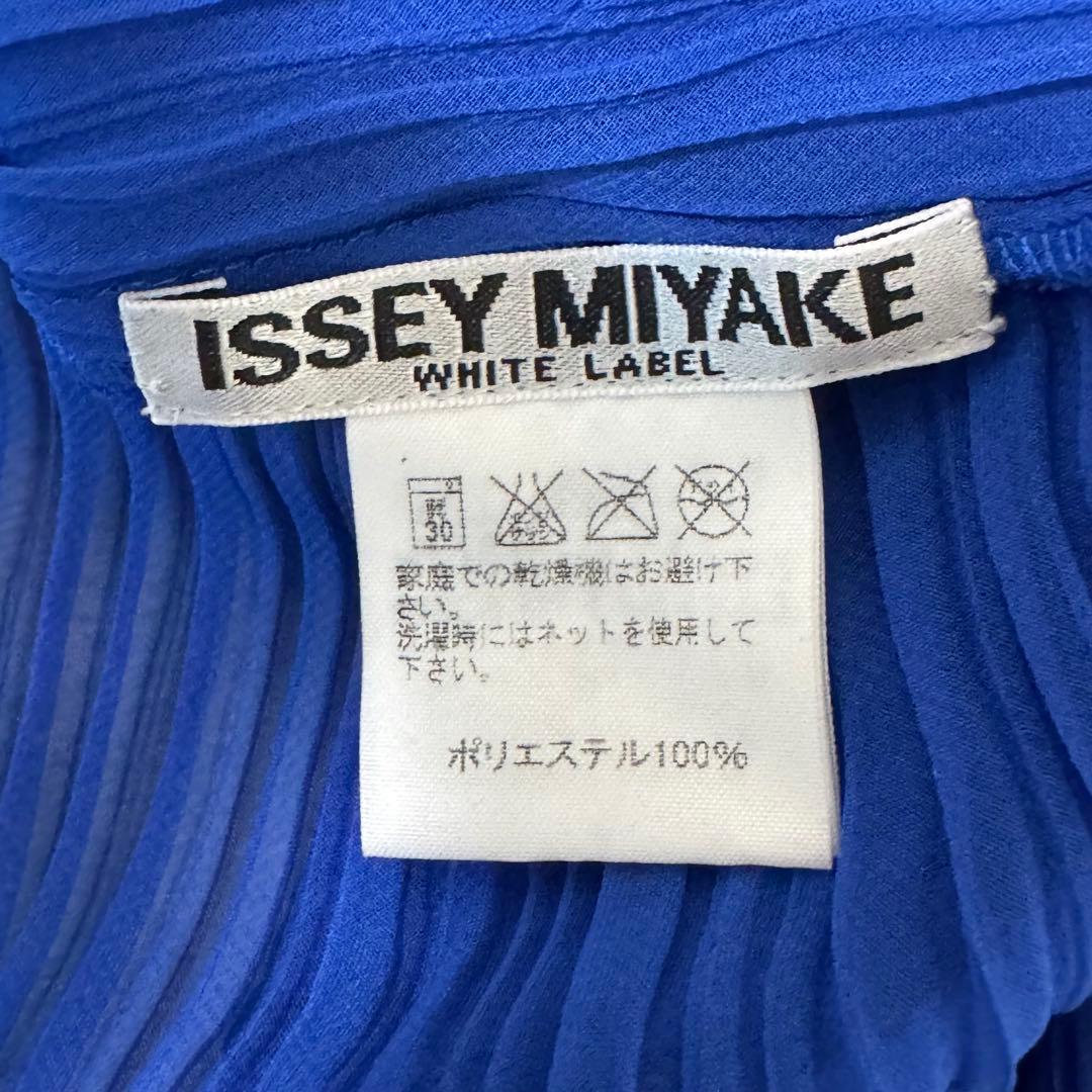 極美品✨ISSEY MIYAKE プリーツ　変形　チュニック　ブルー　Lサイズ