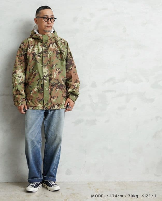 イタリア軍 WATERPROOF リバーシブル ジャケット ベジタトカモ L