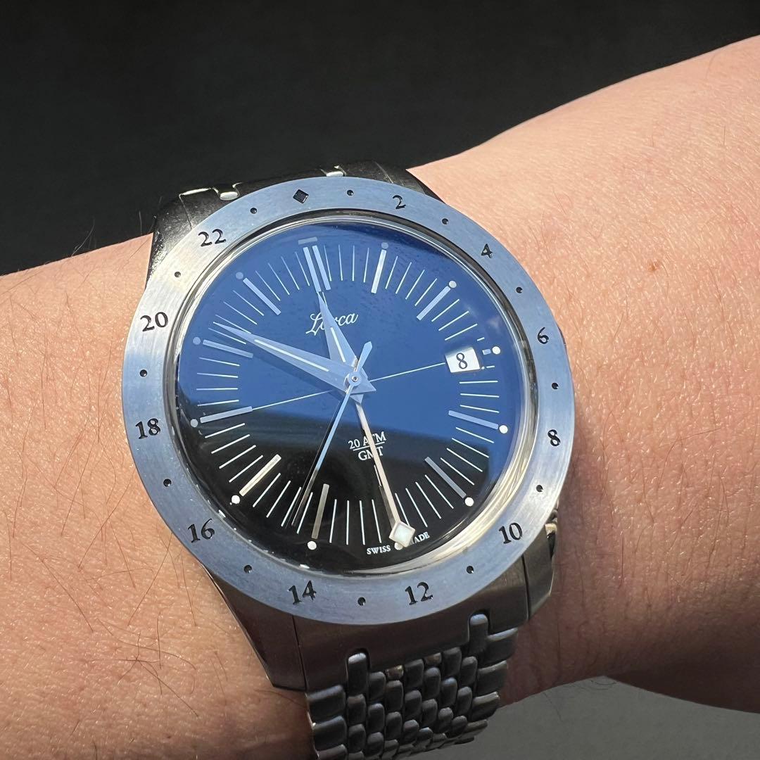 【付属品完備】Lorca Model No.1 GMT ブラックダイヤル