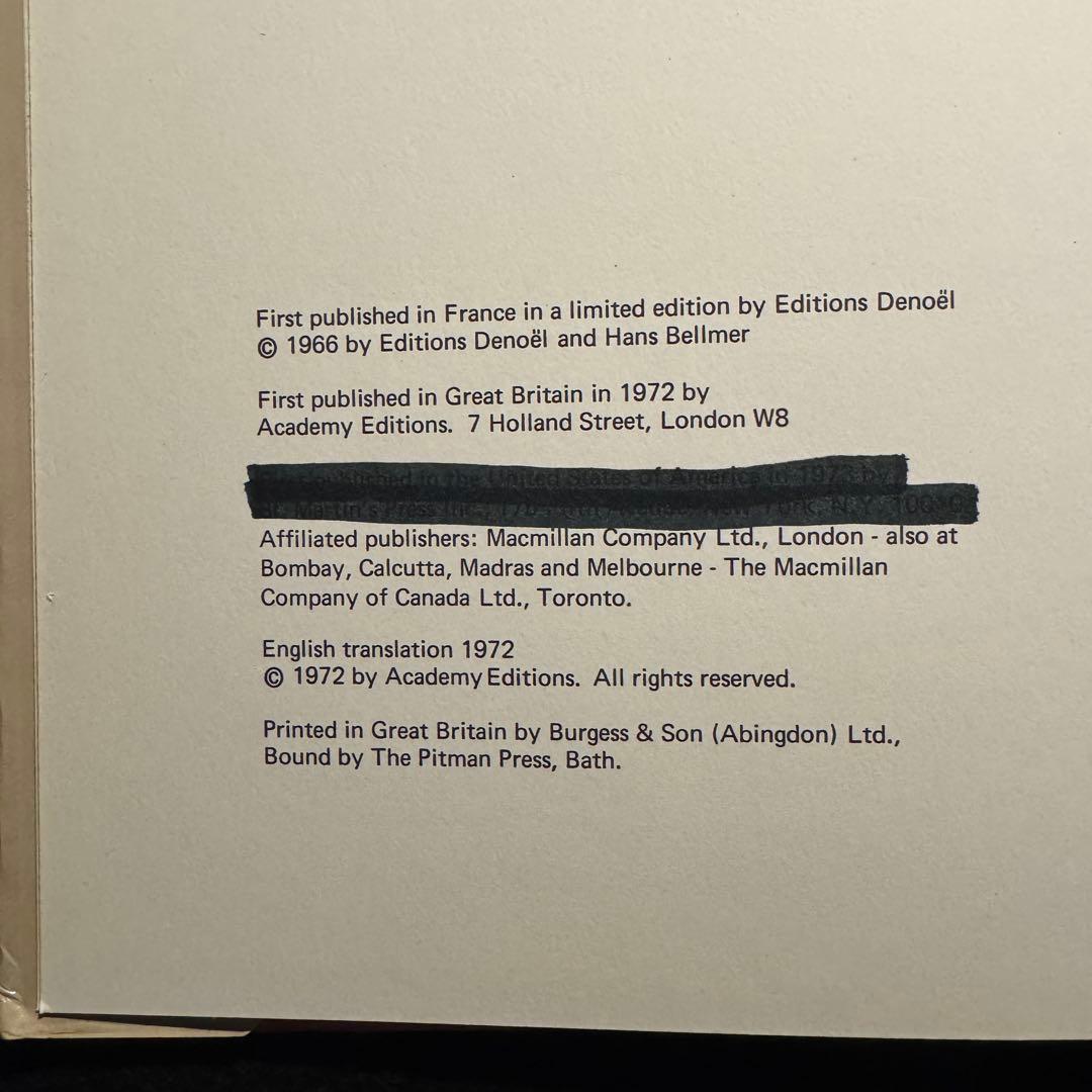 ハンス ベルメールHans Bellmer ドローイング集 美術書