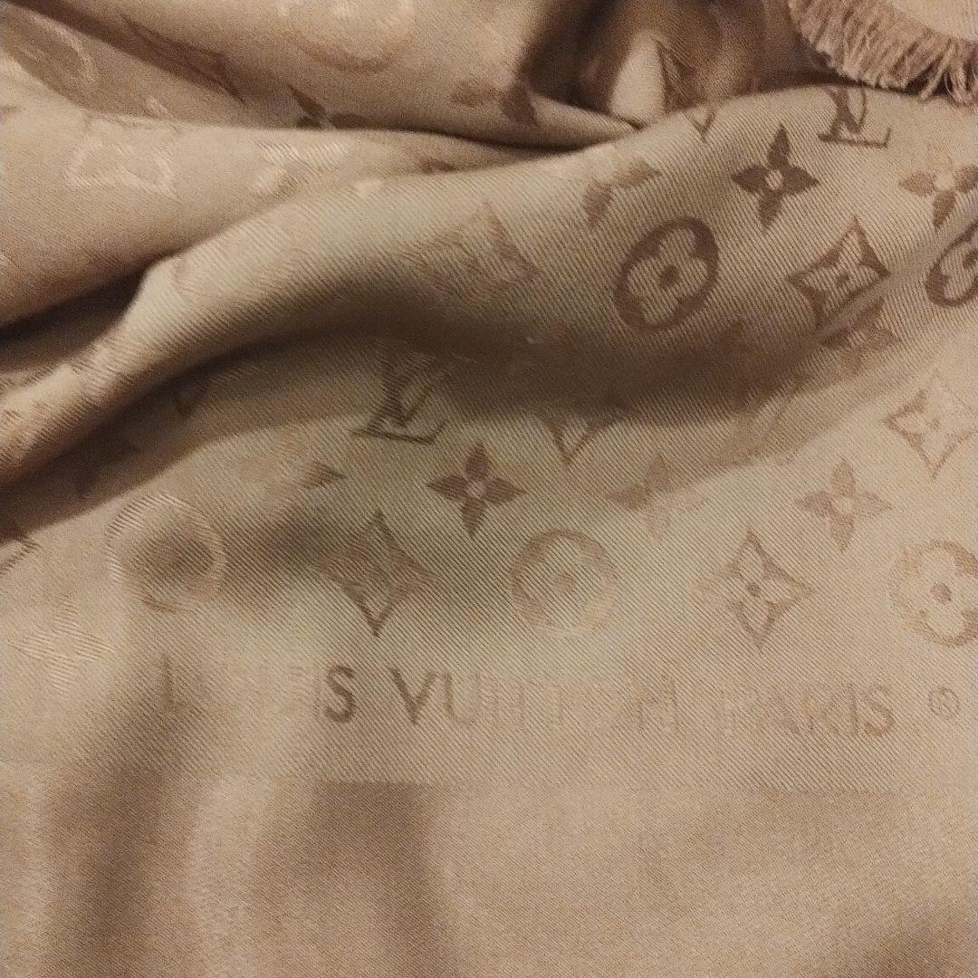 美品！Louis Vuitton ベージュ モノグラム ストール