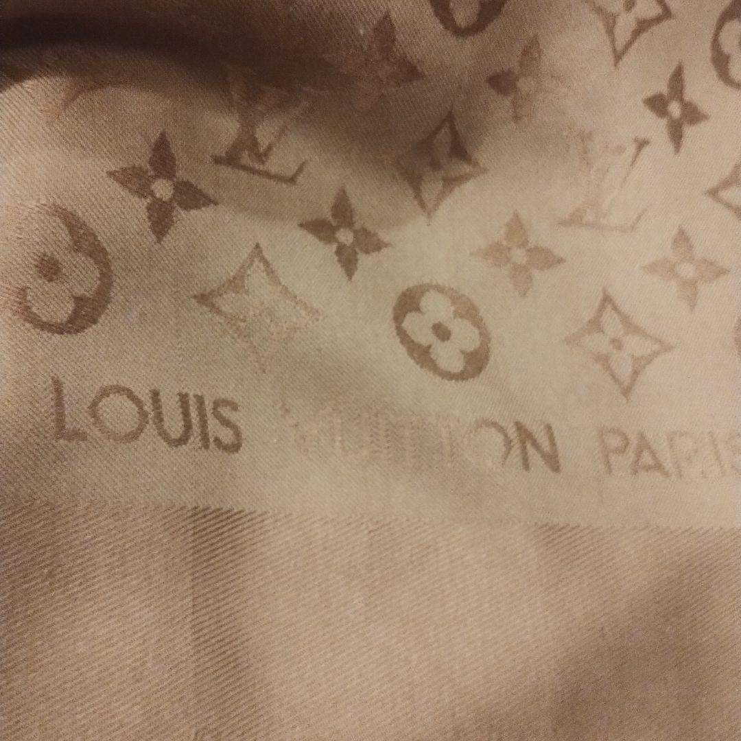 美品！Louis Vuitton ベージュ モノグラム ストール