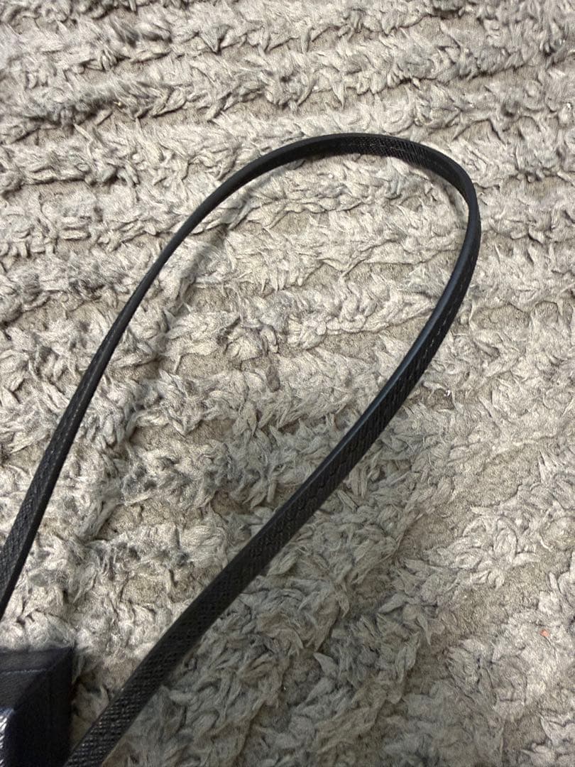 小物 PRADA Saffiano Leather Bolo Tie \"Black\"