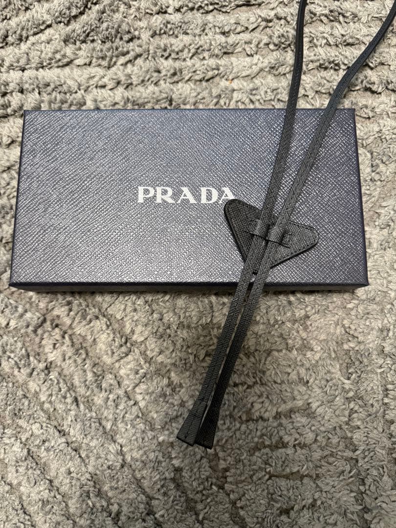 小物 PRADA Saffiano Leather Bolo Tie \"Black\"