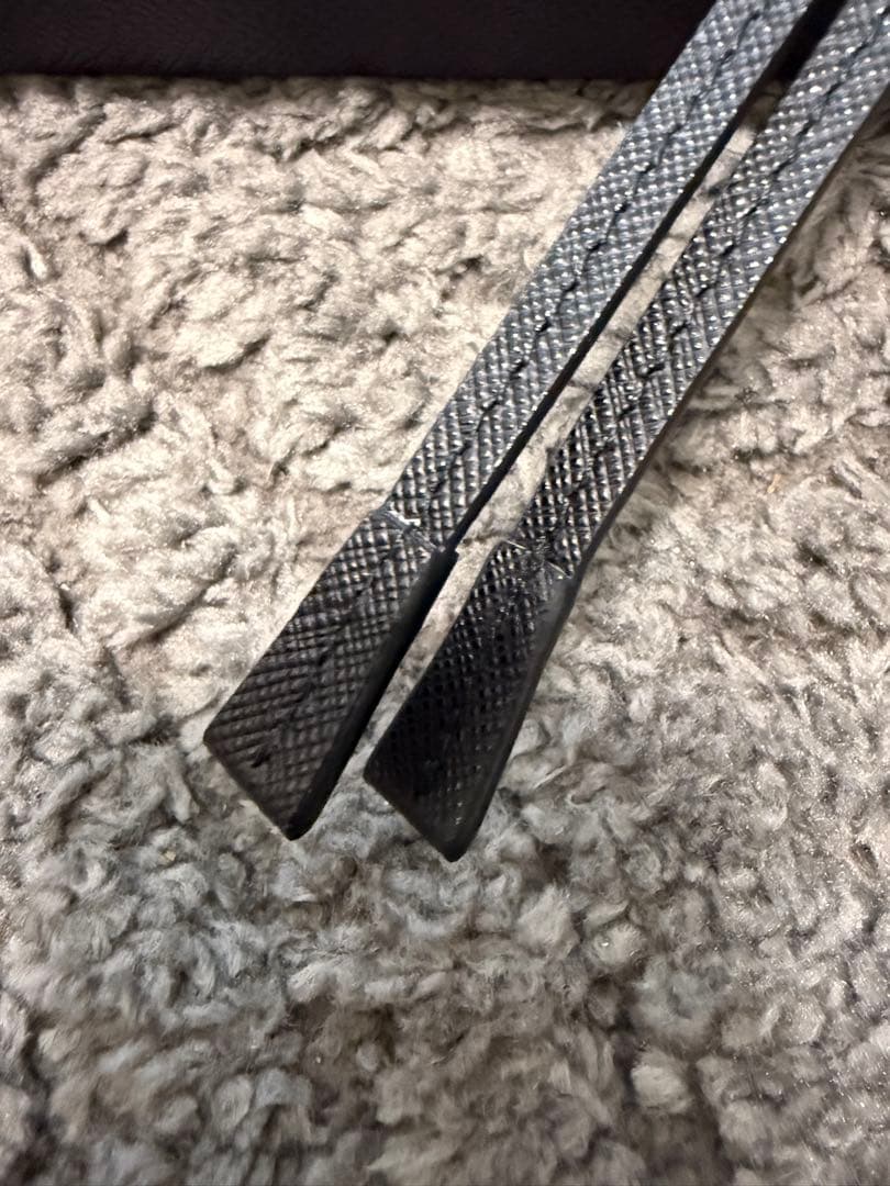 小物 PRADA Saffiano Leather Bolo Tie \"Black\"