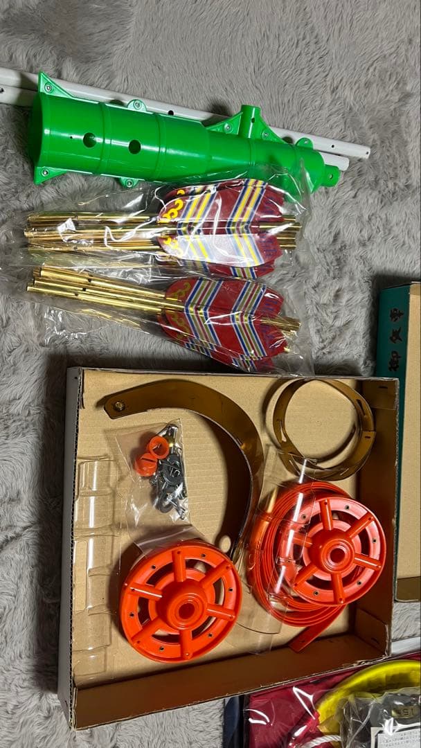 鯉のぼりセット 伝統デザイン 取り付け用具付き