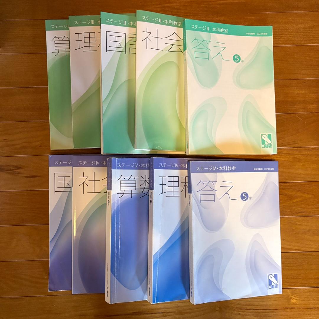 日能研 5年 2024年 本科教室 栄冠への道 テキスト 20冊