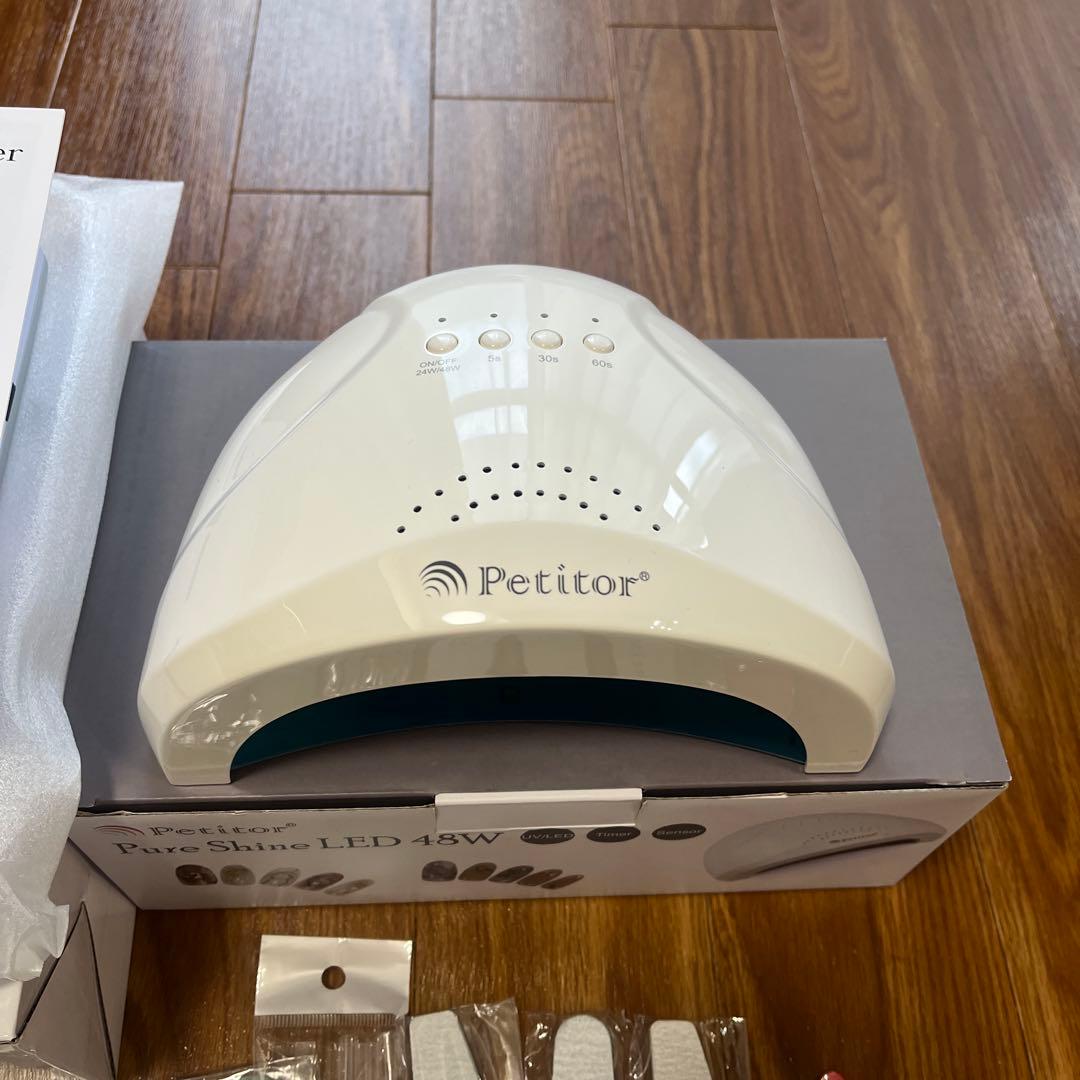 Petitior LED 48W ネイルランプとネイルアート用品セット