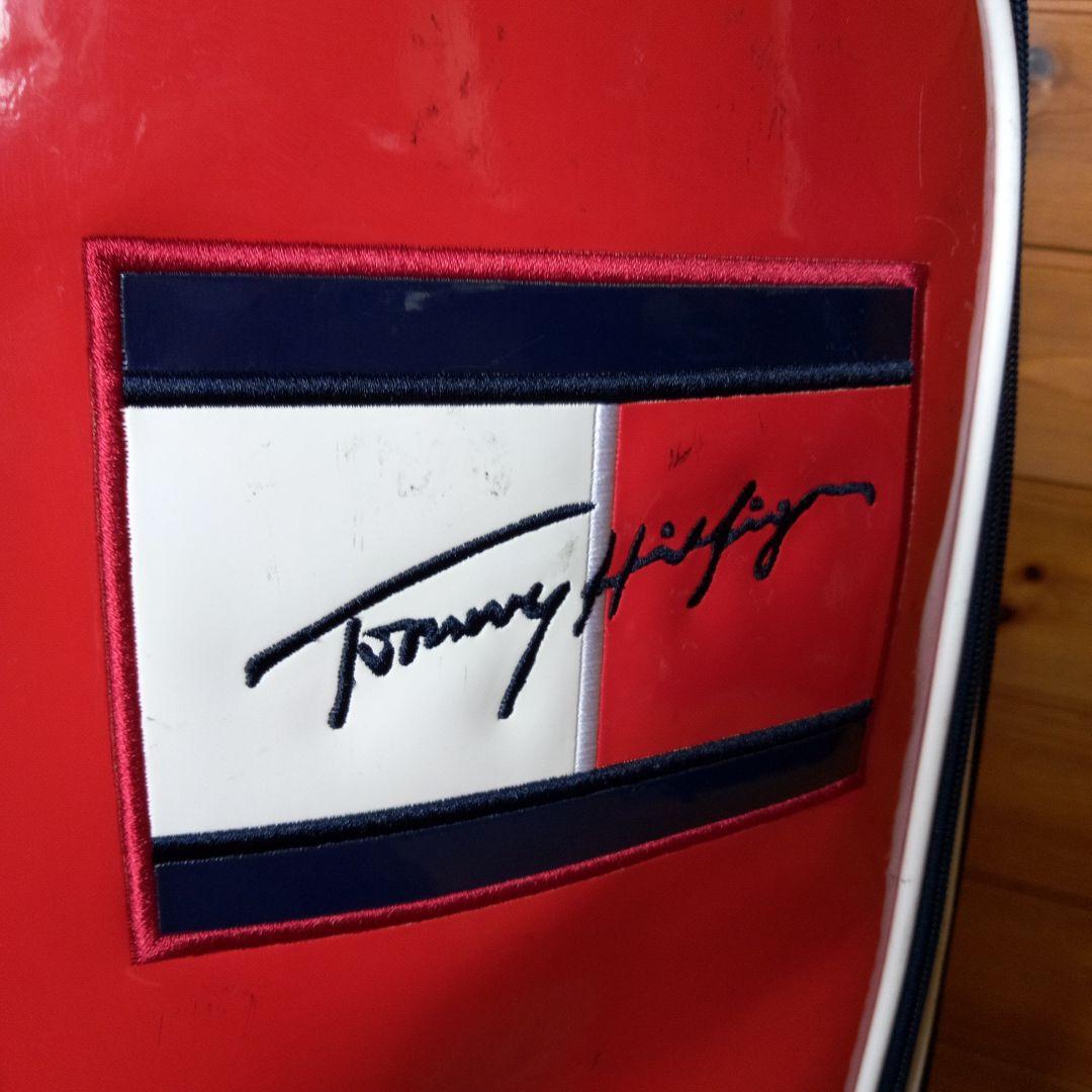 希少ロゴ　トミーヒルフィガー　キャディバッグ　2点式　ショルダー　9型　エナメル