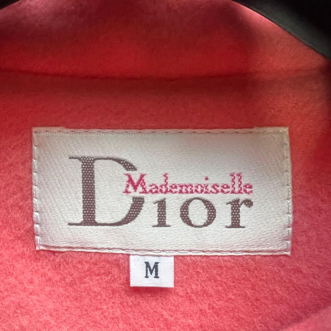 【美品】Christian Dior ロングコート サーモンピンク M フレア