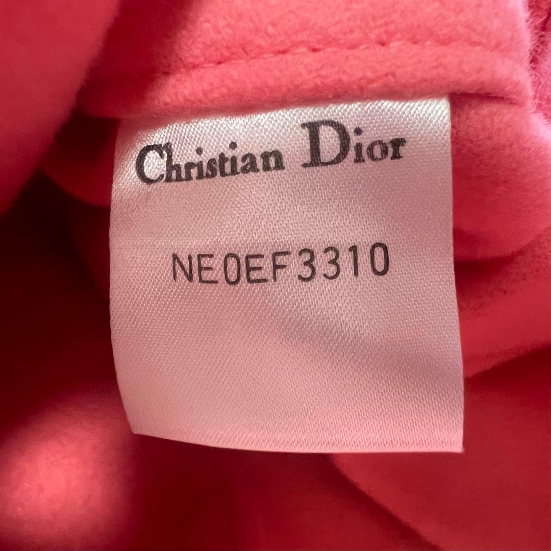 【美品】Christian Dior ロングコート サーモンピンク M フレア
