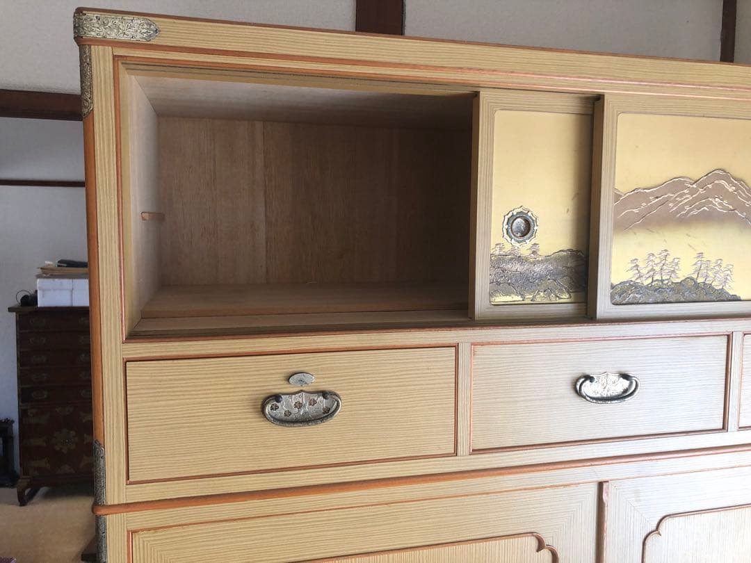 配送料込み:着物タンス(和ダンス): 121cm, 175cm, 44.5cm