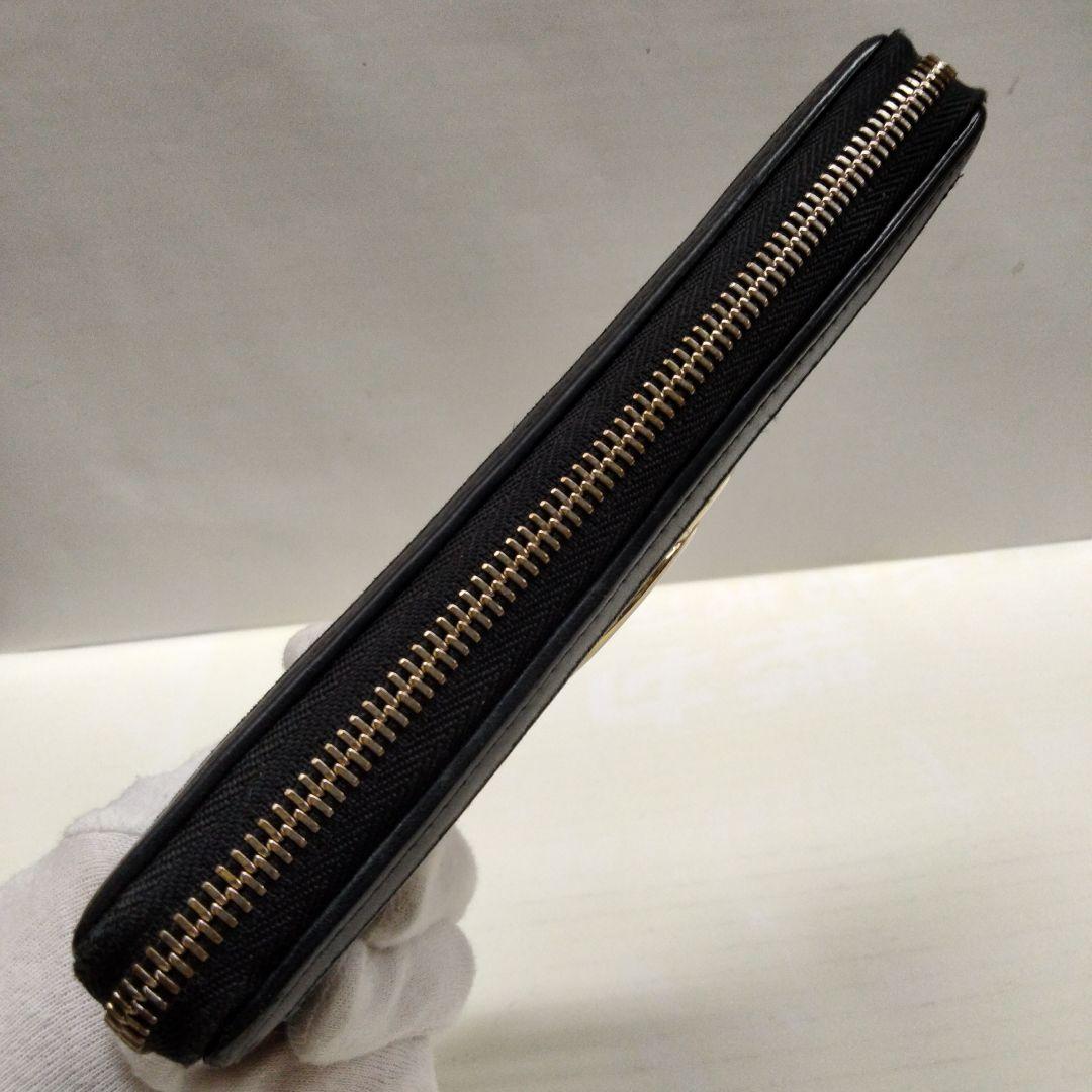 KB16 グッチ インターロッキングG ラウンドファスナー長財布 グッチシマ