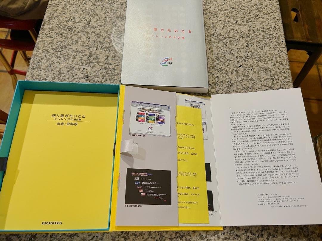 本田創立50周年記念書籍 HONDA 語り継ぎたいことチャレンジの50年 非売品