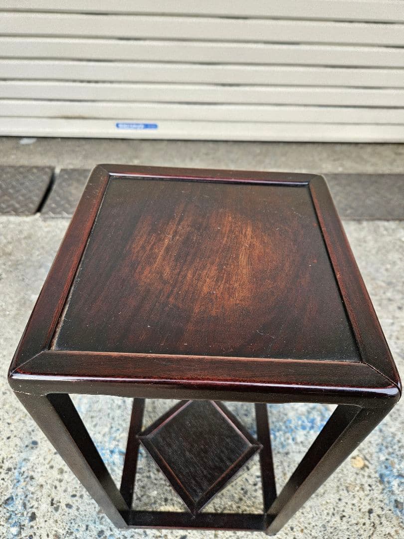 ヴィンテージ 木製のフラワースタンド ラック 飾り棚 花台 盆栽台 和モダン